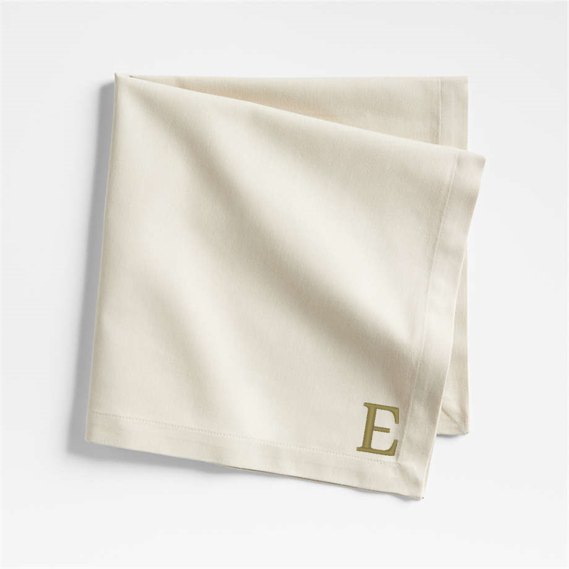 View Personalized Aspen Warm Natural Organic Cotton Napkin, Set of 8 details