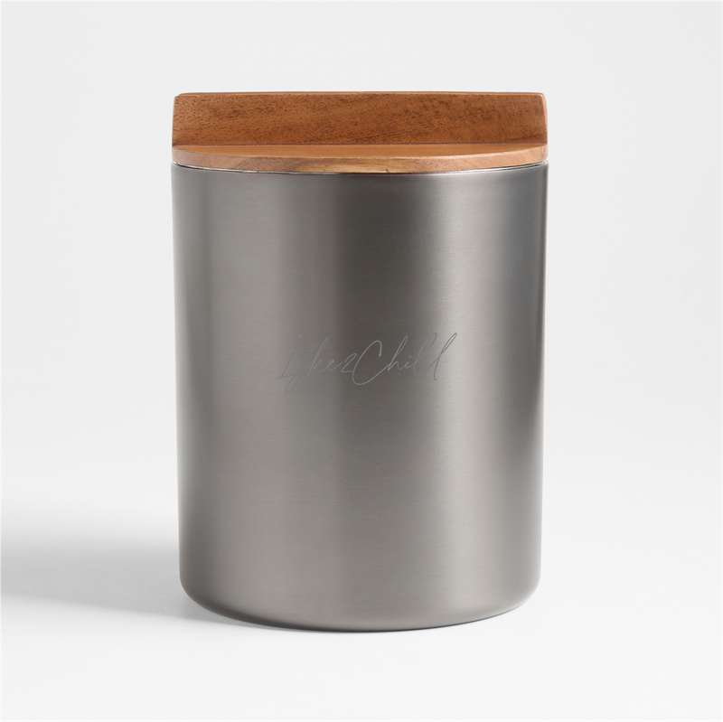 View Personalized Fenton Graphite and Wood Ice Bucket details