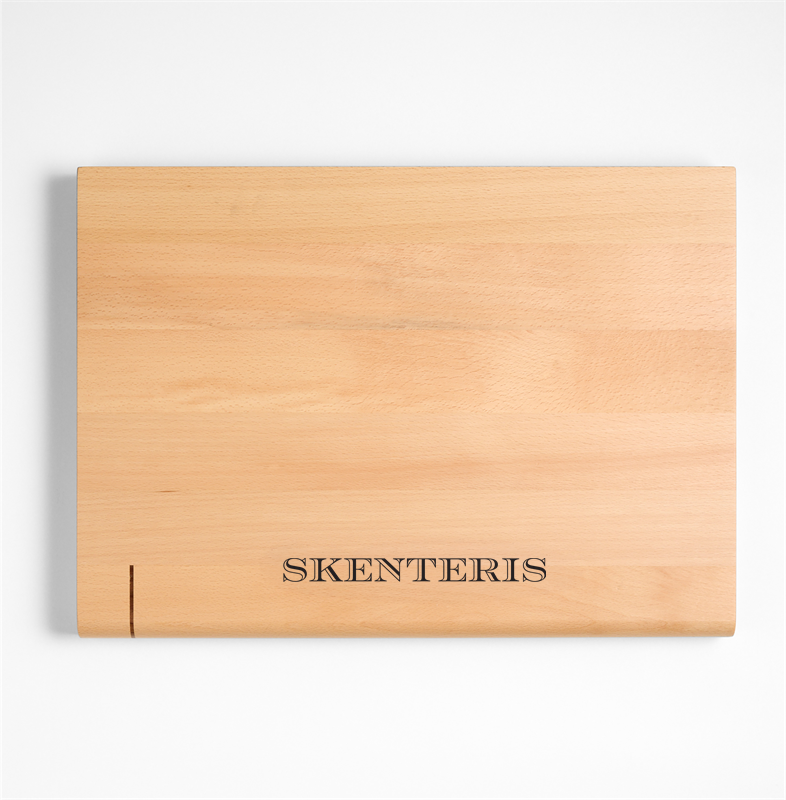 View Personalized Timbre Beech Wood Cutting Board with Walnut Inlay by Daniel Humm details