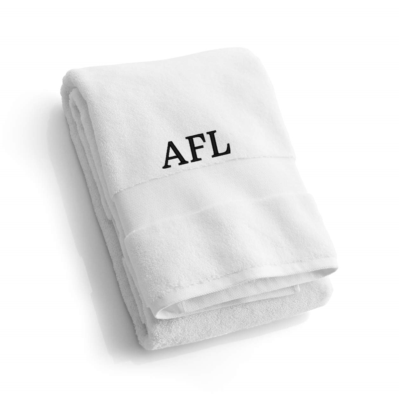 View Personalized Organic Turkish Cotton White Bath Towel details