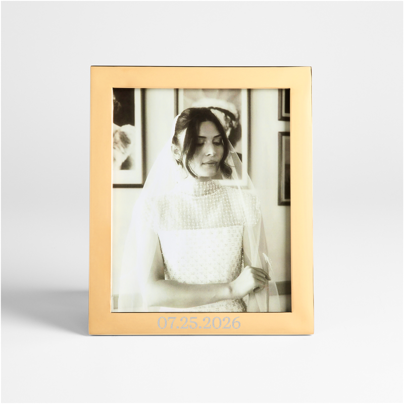 View Personalized Signature Brass 8x10 Picture Frame details