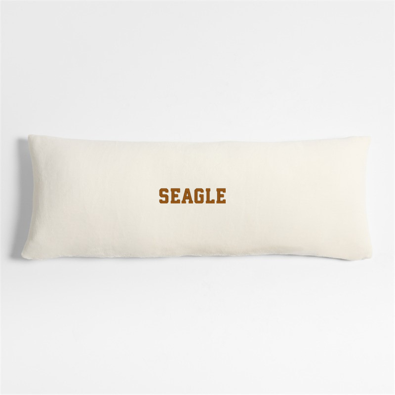 View Personalized Plush 54x20 Pampas Ivory Body Pillow Cover details