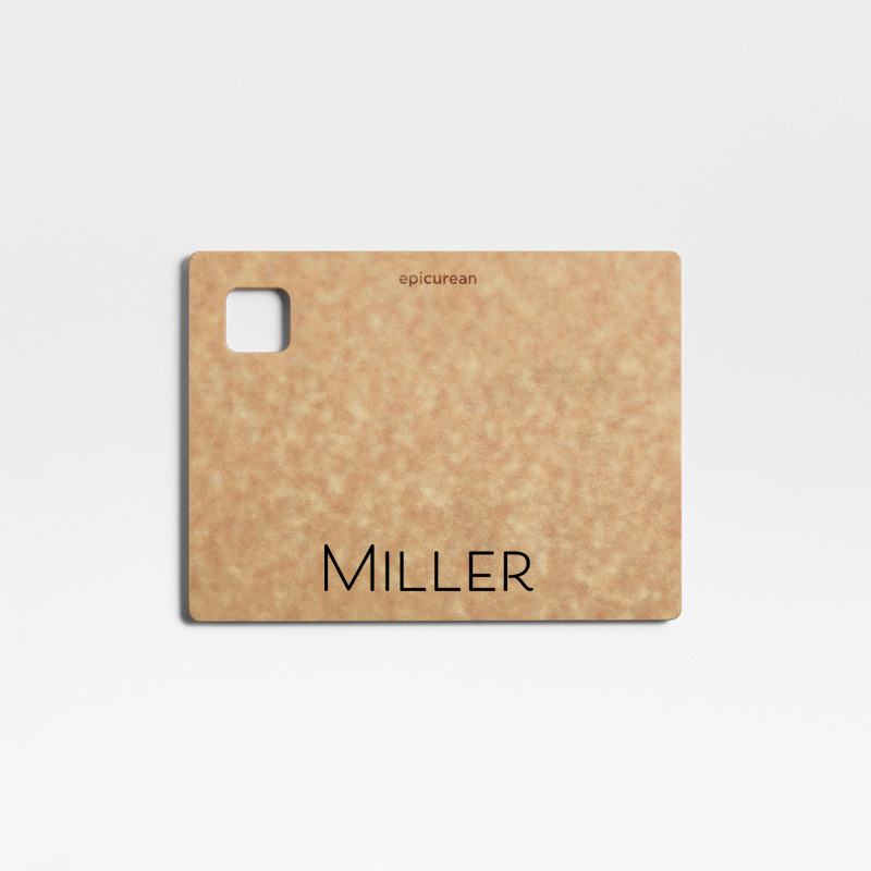 View Personalized Epicurean ® Modern Natural Paper Composite Cutting Board 8"x6" details