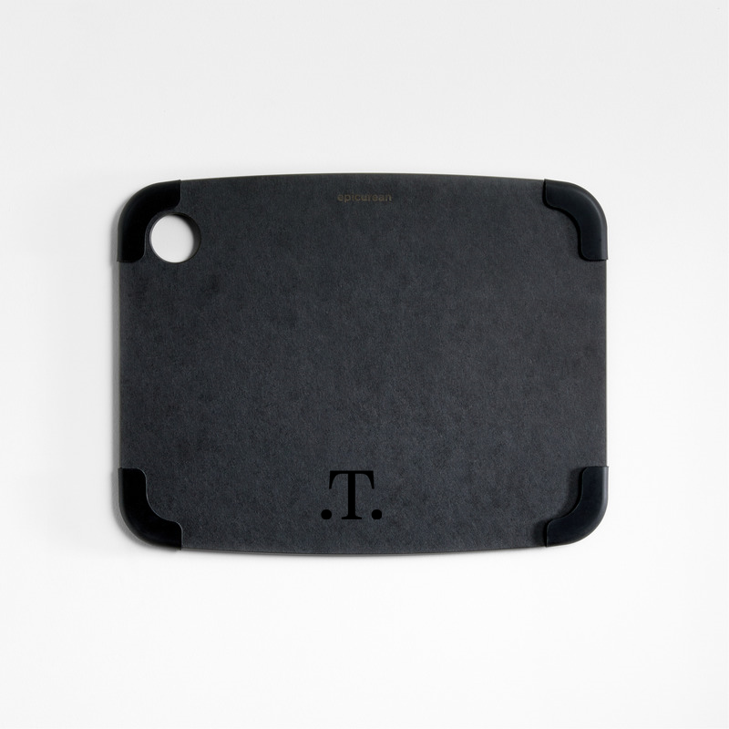 View Personalized Epicurean ® Black Non-Slip Paper Composite Cutting Board 11.5"x9" details