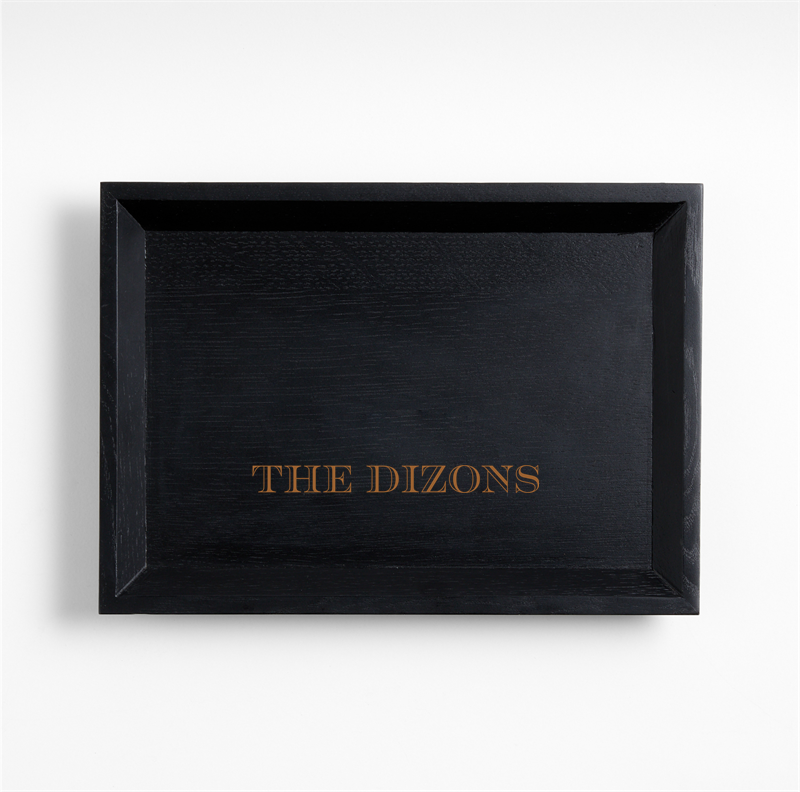 View Personalized Memento Small Ebonized Wood Tray details