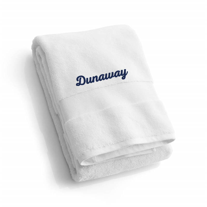 View Personalized Classic Organic Turkish Cotton White Bath Towel details