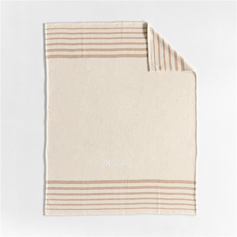 View Personalized Bungalow 70"x55" Arctic Ivory Throw Blanket details