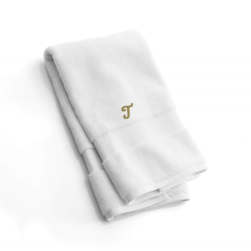 View Personalized Organic Turkish Cotton White Hand Towel details