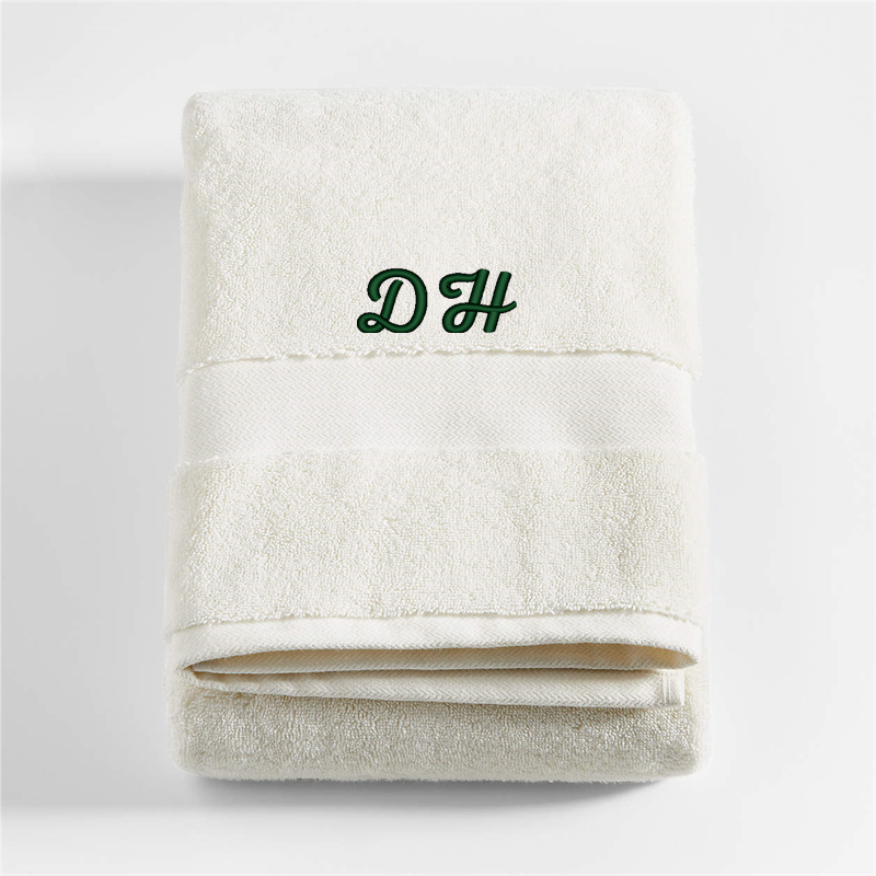 View Personalized Organic Turkish Cotton Ivory Bath Towel details