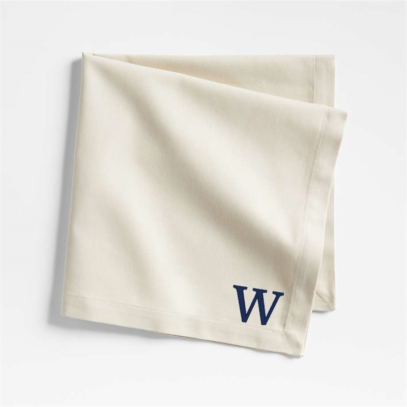 View Personalized Aspen Warm Natural Organic Cotton Napkin, Set of 8 details