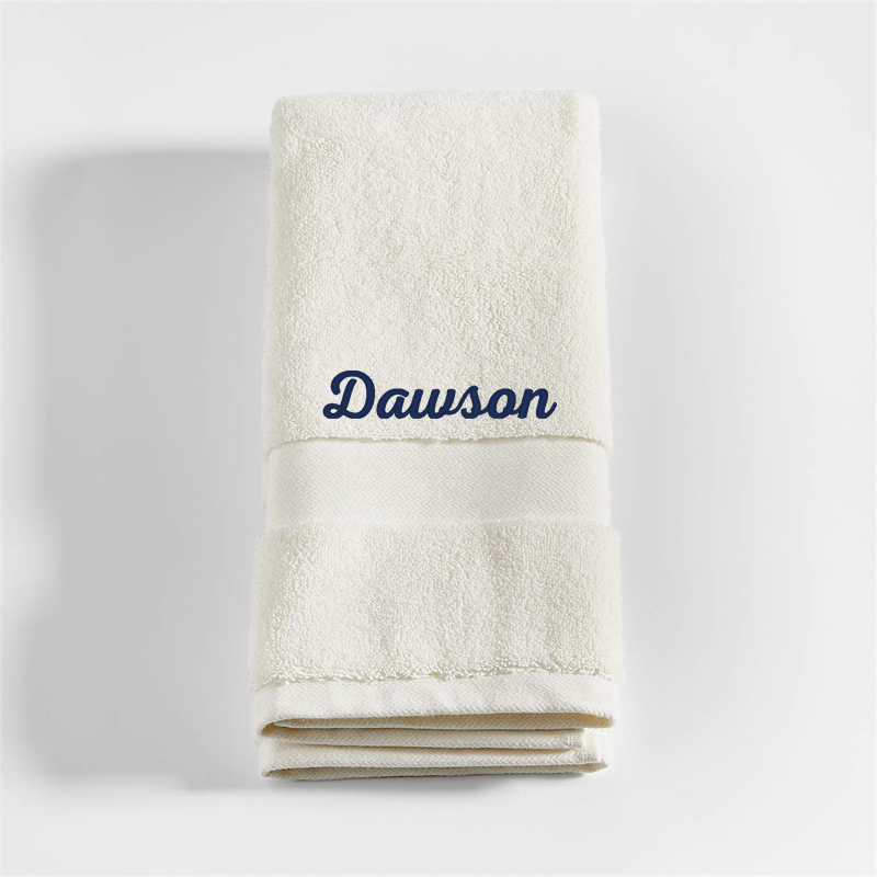 View Personalized Classic Organic Turkish Cotton Ivory Hand Towel details