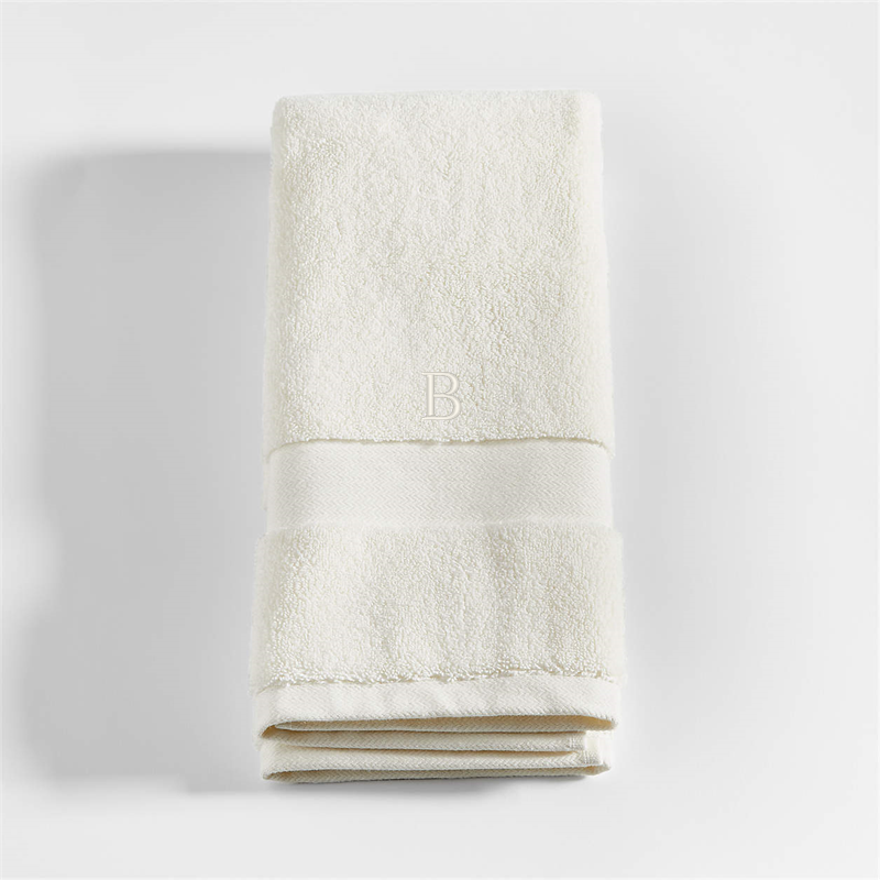 View Personalized Classic Organic Turkish Cotton Ivory Hand Towel details
