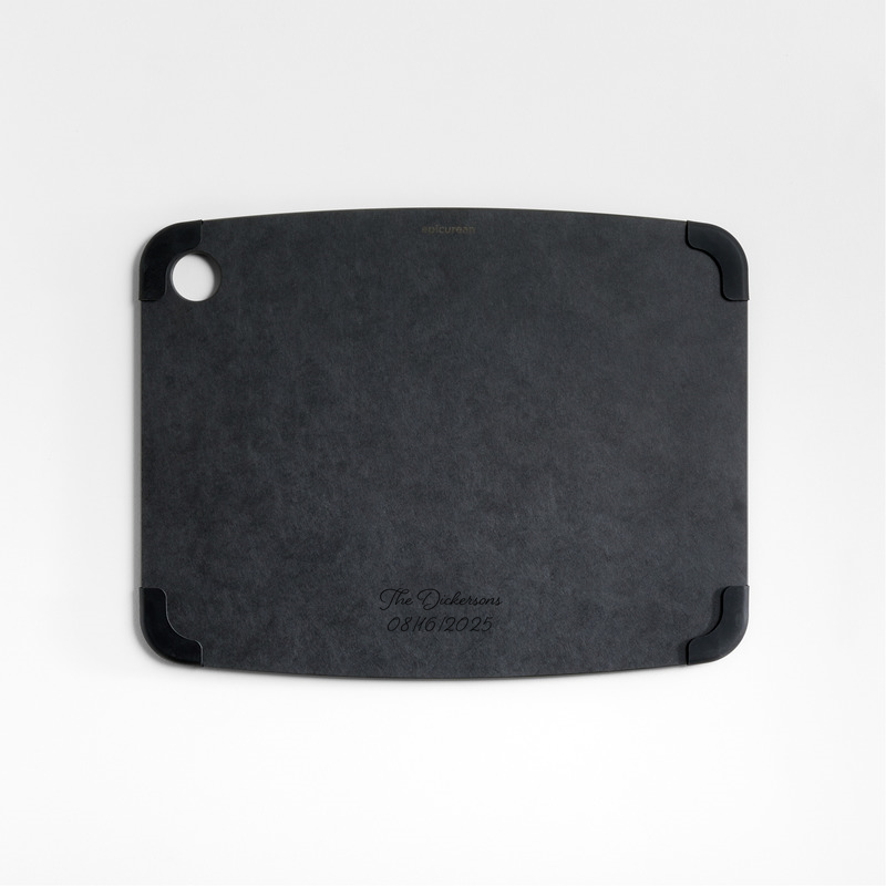 View Personalized Epicurean ® Black Non-Slip Paper Composite Cutting Board 14.5"x11" details