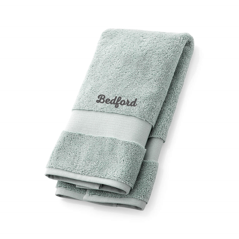 View Personalized Organic Turkish Cotton Spa Blue Hand Towel details
