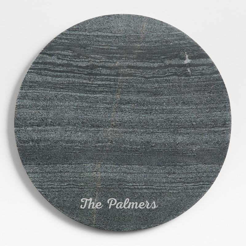 View Personalized Hayes Black Marble Board details
