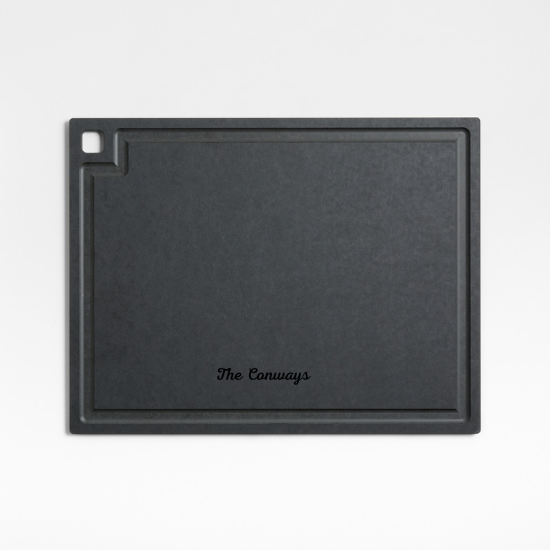 View Personalized Epicurean ® Gourmet Modern Black Paper Composite Cutting Board 19.5"x15" details