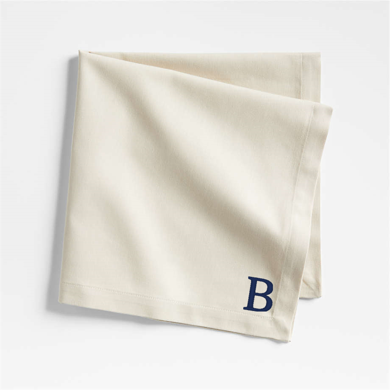 View Personalized Aspen Warm Natural Organic Cotton Napkin, Set of 8 details