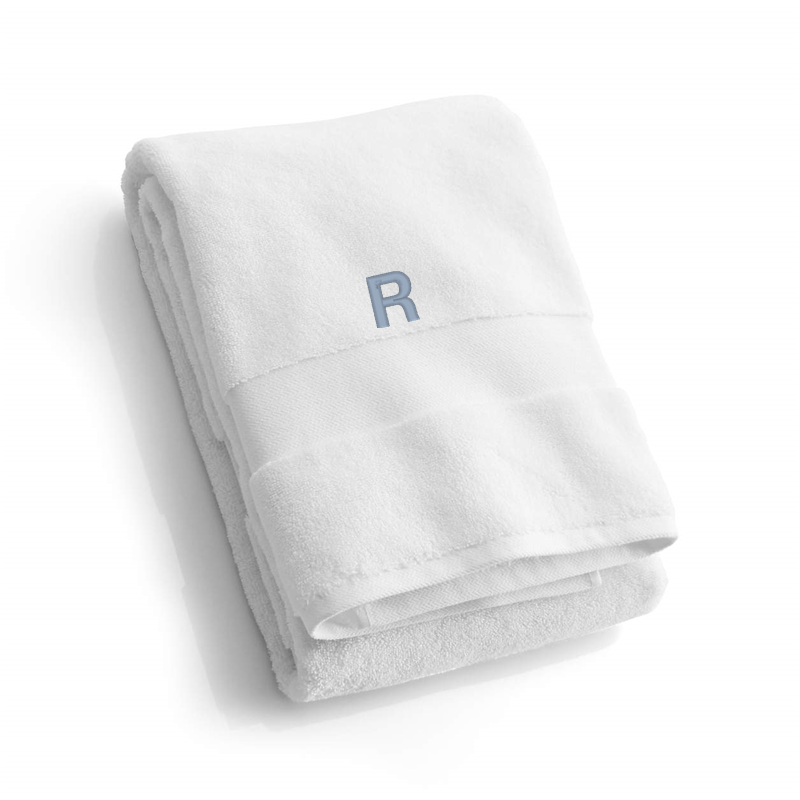 View Personalized Organic Turkish Cotton White Bath Towel details