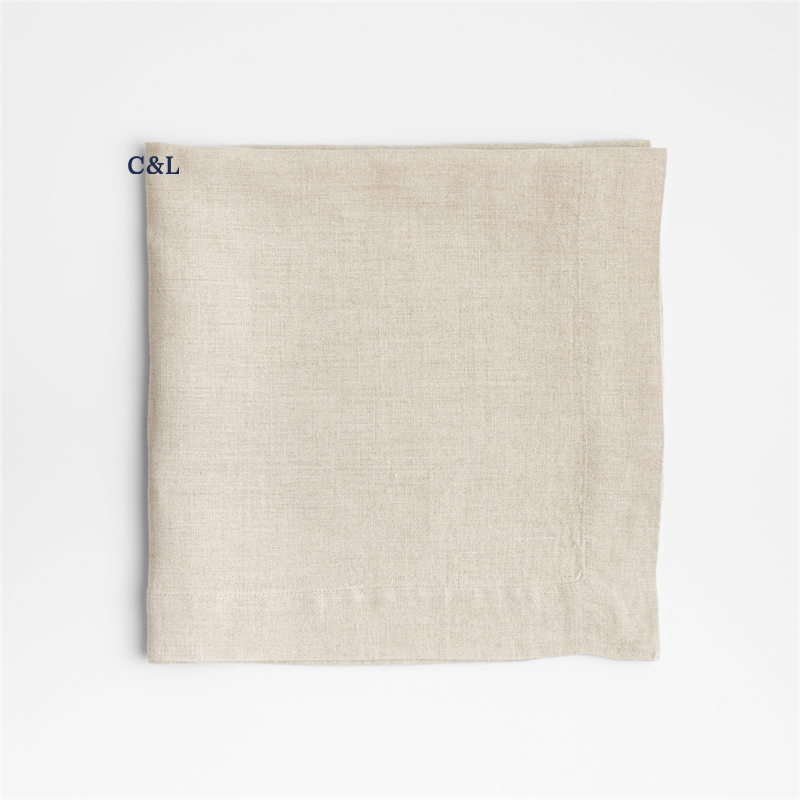 View Personalized Marin Natural EUROPEAN FLAX ™-Certified Linen Napkin, Set of 4 details