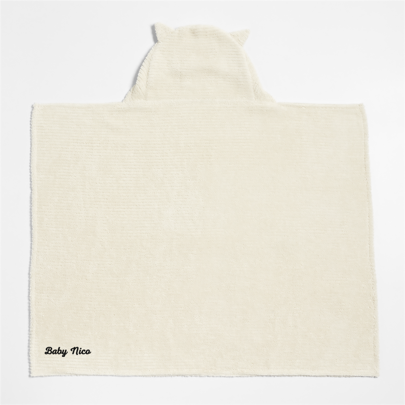 View Personalized Owl 100% Organic Cotton Hooded Baby Towel details