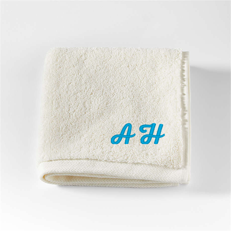 View Personalized Organic Turkish Cotton Ivory Washcloth details