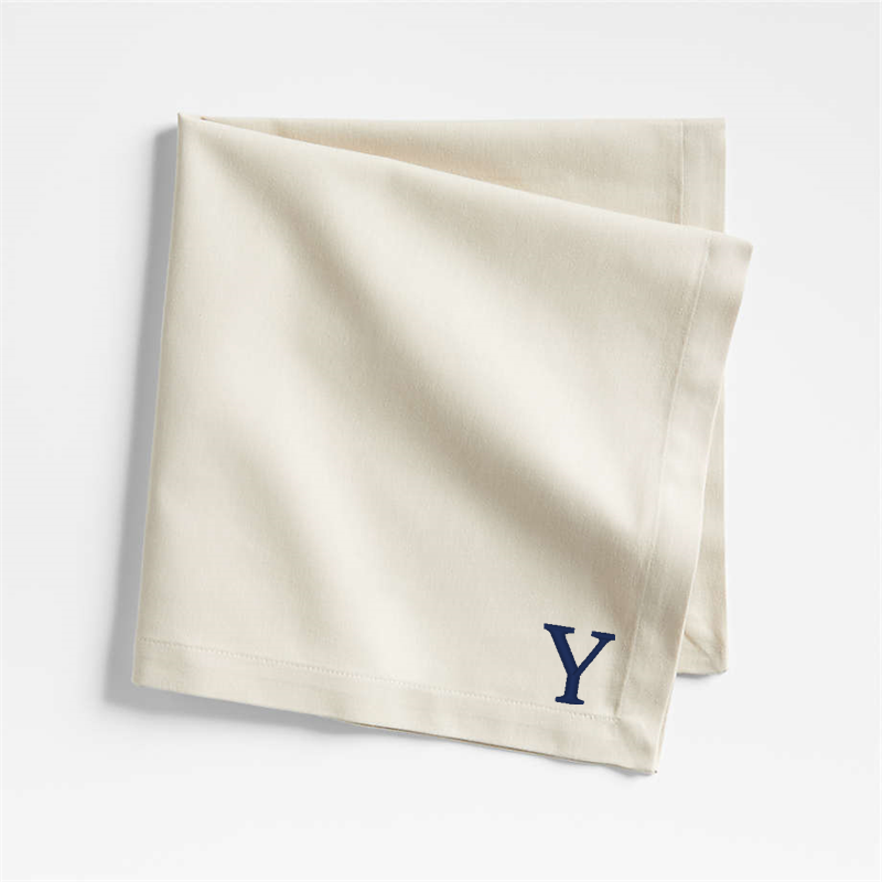 View Personalized Aspen Warm Natural Organic Cotton Napkin, Set of 8 details