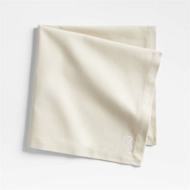 View Personalized Aspen Warm Natural Organic Cotton Napkin, Set of 8 details