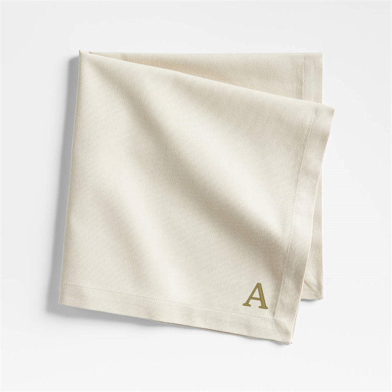 View Personalized Aspen Warm Natural Organic Cotton Napkin details