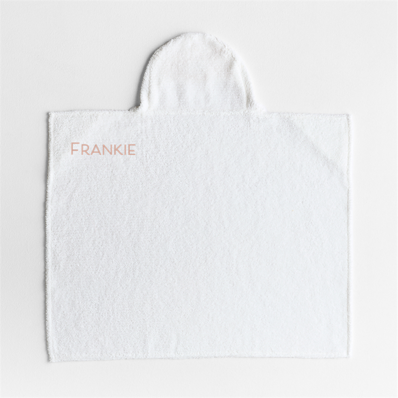 View Personalized Flower 100% Organic Cotton Hooded Baby Towel details