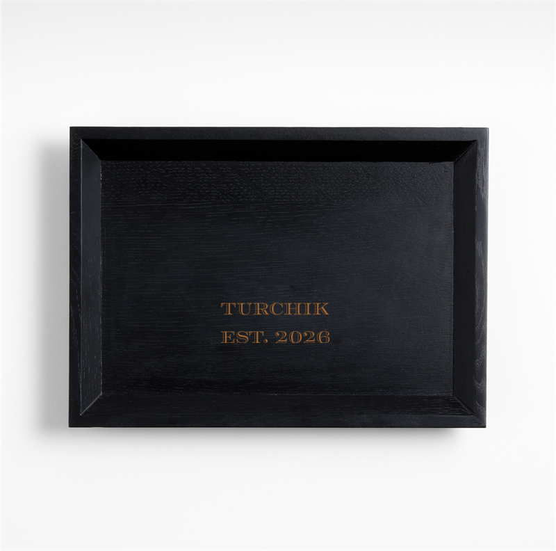 View Personalized Memento Small Ebonized Wood Tray details