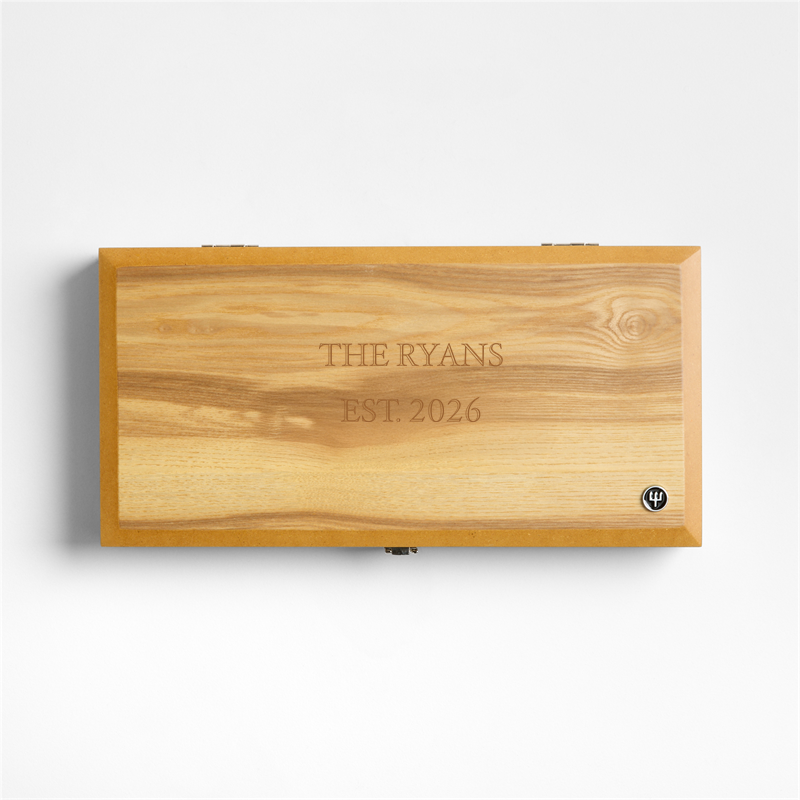 View Personalized Wusthof ® Mignon Stainless Olivewood 10-Piece Steak and Carving Set details