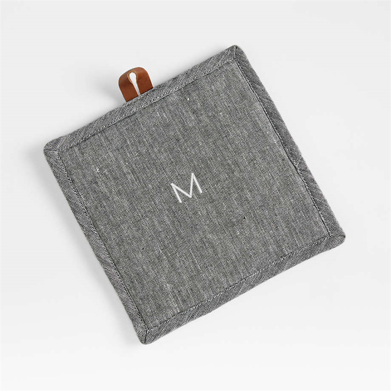 View Personalized Chambray Organic Cotton Pot Holder details