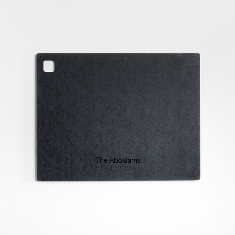 View Personalized Epicurean ® Modern Black Paper Composite Cutting Board 14.5"x11" details