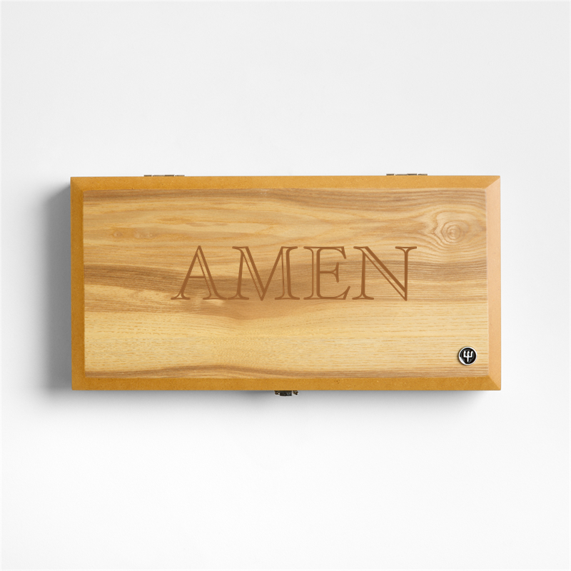 View Personalized Wusthof ® Mignon Stainless Olivewood 10-Piece Steak and Carving Set details