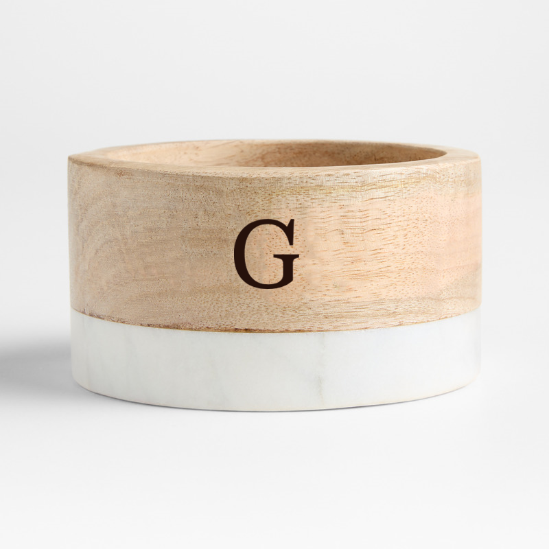 View Personalized Wood and Marble Wine Coaster details