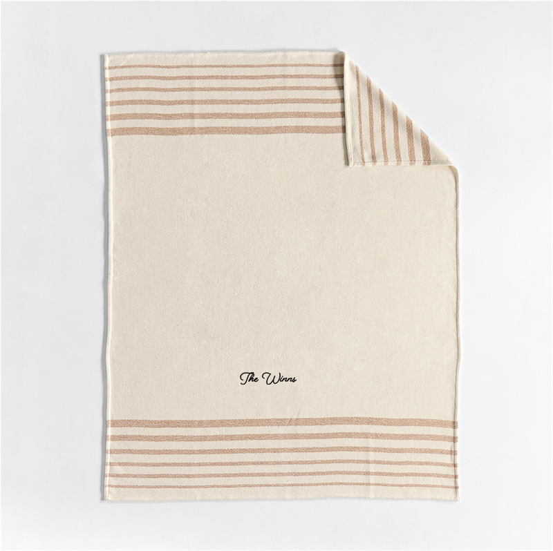 View Personalized Bungalow 70"x55" Arctic Ivory Throw Blanket details