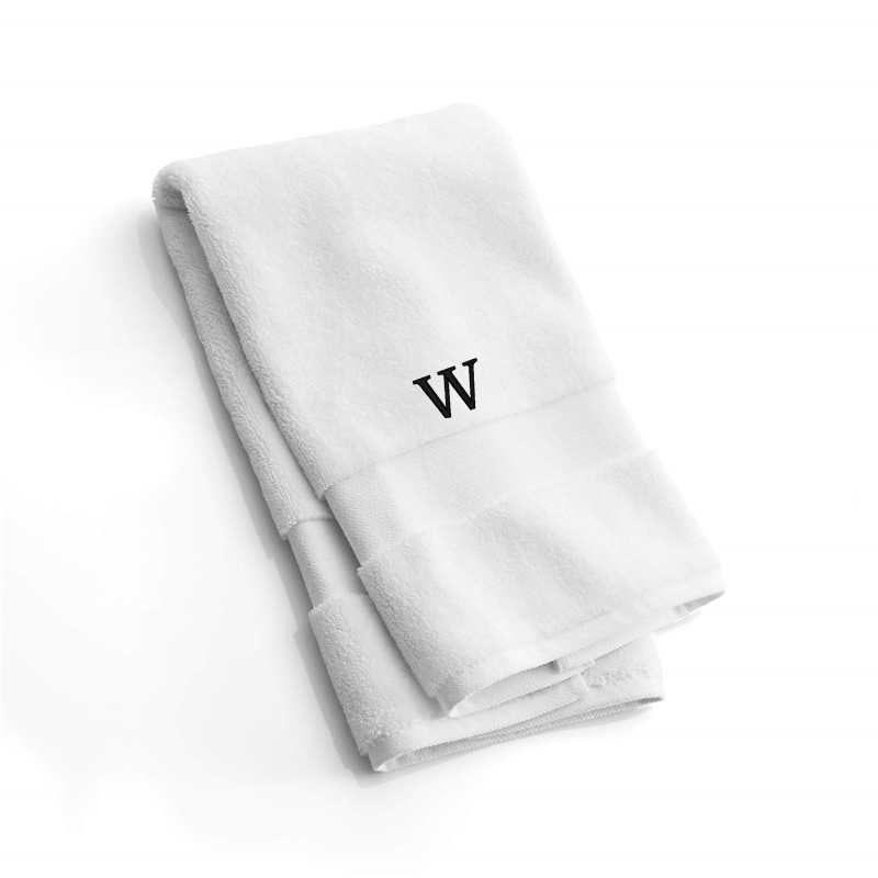 View Personalized Organic Turkish Cotton White Hand Towel details