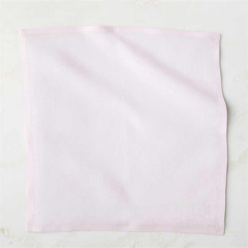 View Personalized Bolt Lavender Linen Napkins Set of 8 details