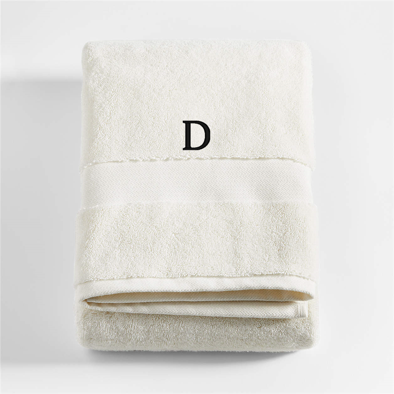 View Personalized Classic Organic Turkish Cotton Ivory Bath Towel details
