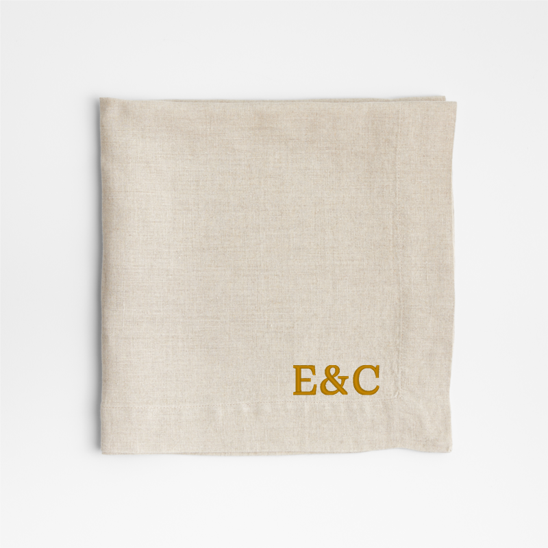 View Personalized Marin Natural European Linen Napkin details