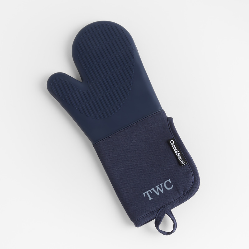 View Personalized Silicone Blue Oven Mitt details