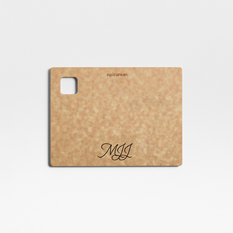 View Personalized Epicurean ® Modern Natural Paper Composite Cutting Board 8"x6" details