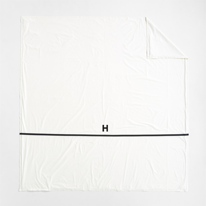 View Personalized Favorite Organic Cotton Percale Tuxedo Stripe Ink Black King Duvet Cover details
