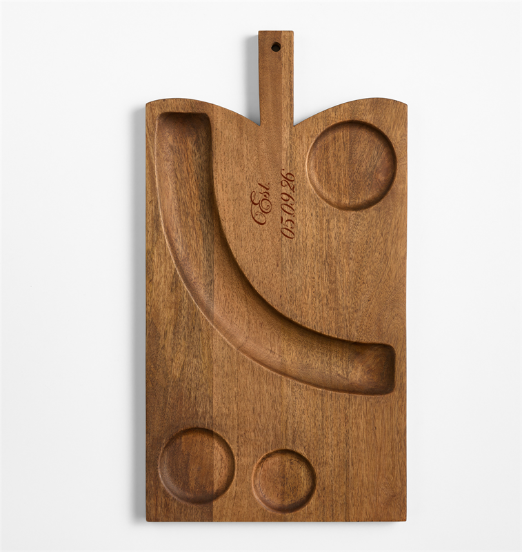 View Personalized Orchard Cracker Board with 3 Ceramic Bowls details