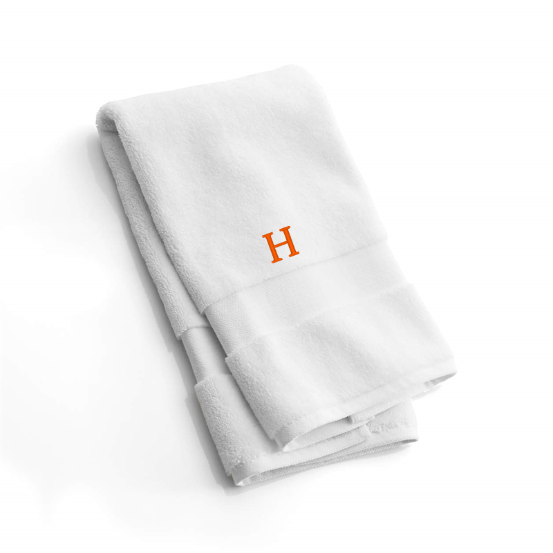 View Personalized Organic Turkish Cotton White Hand Towel details