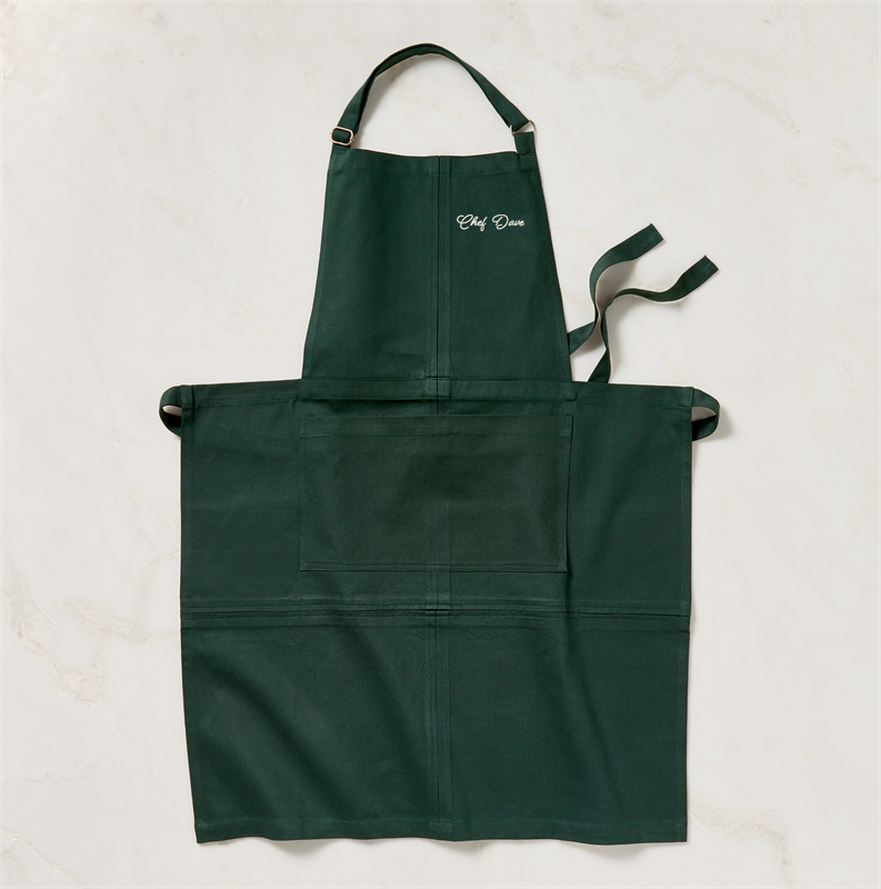 View Personalized Lora Green Organic Cotton Apron details