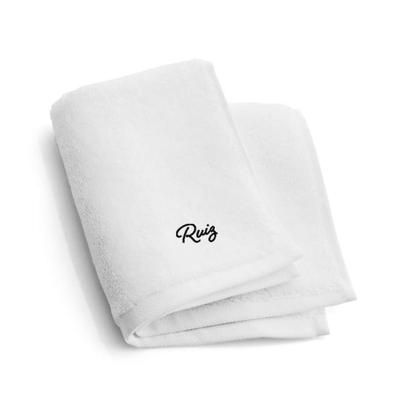View Personalized Organic Turkish Cotton White Washcloth details