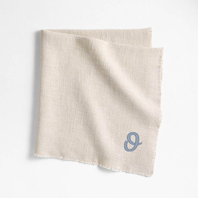 View Personalized Hudson Natural Dinner Napkins, Set of 4 details