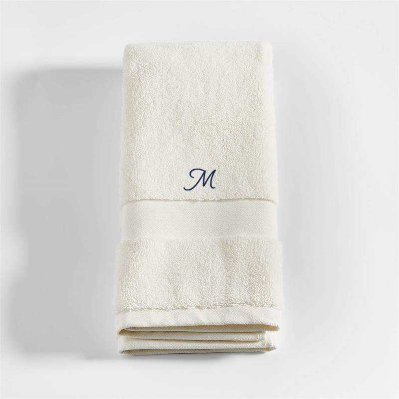 View Personalized Organic Turkish Cotton Ivory Hand Towel details