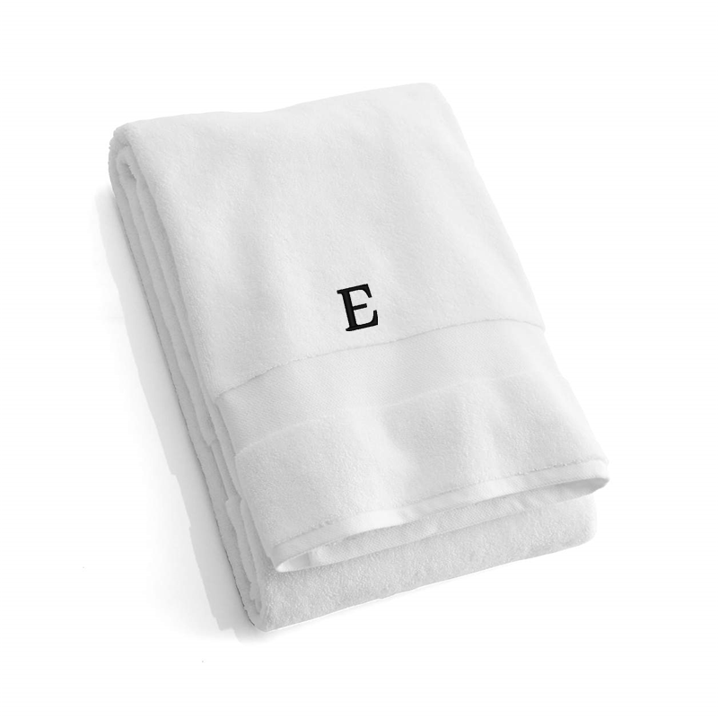 View Personalized Organic Turkish Cotton White Bath Sheet details